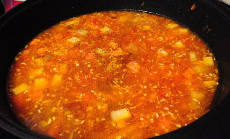 Lagman - receita no Uzbequistão