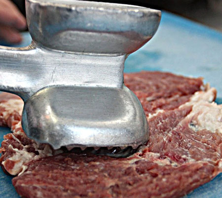 Carne incomum em francês