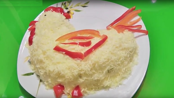 Saladas de Ano Novo - receitas simples, baratas e deliciosas para o Ano Novo 2017 Galo com foto