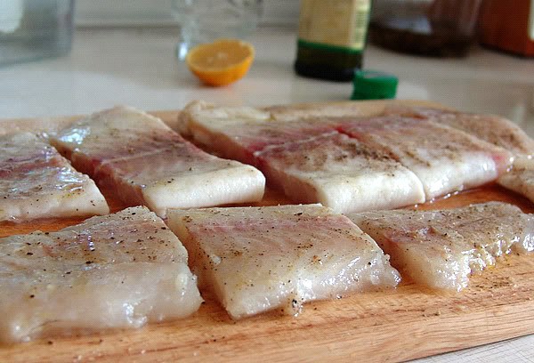 filetes de peixe