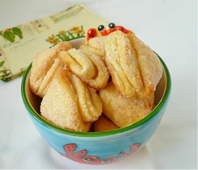 biscoitos com queijo cottage 