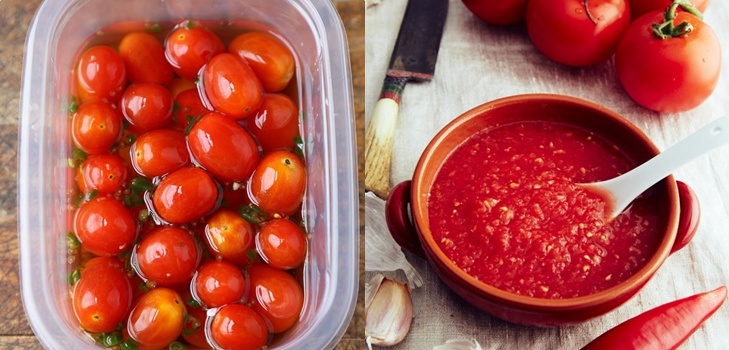 Tomates com alho para o inverno, receitas. Colhendo tomates com alho para o inverno: uma receita para cozinhar rápido, sem esterilização, salgada sem tomar banho