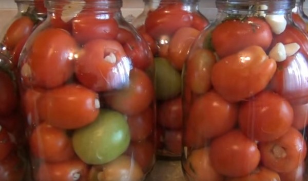 Tomates com alho para o inverno, receitas. Colhendo tomates com alho para o inverno: uma receita para cozinhar rápido, sem esterilização, salgada sem tomar banho