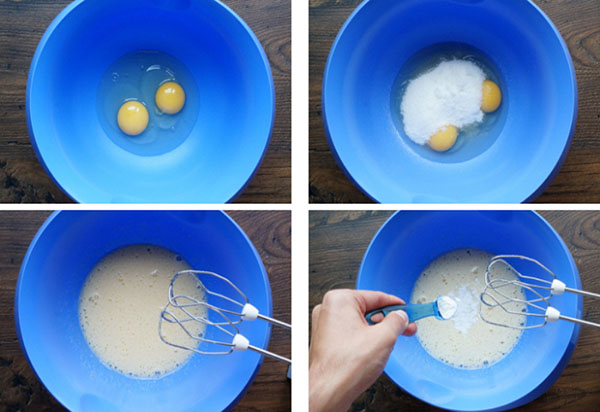 Uma receita simples para o café da manhã: queijo coalhado com esmalte de cor