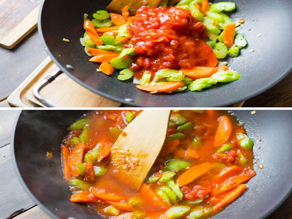 Uma receita de frango simples em uma marinada com uma guarnição de vegetais