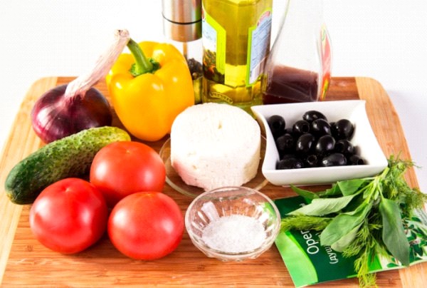 produtos em salada