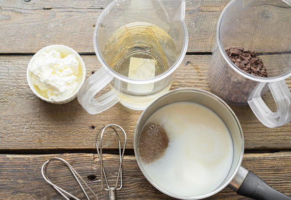 Receita para requintado creme de chocolate