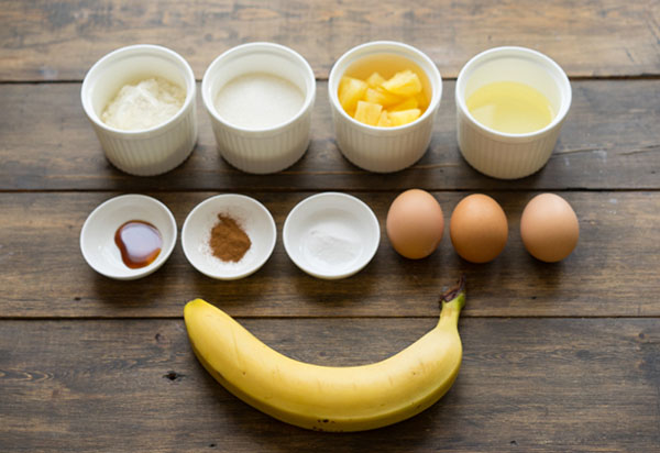A receita de um delicioso bolo de frutas