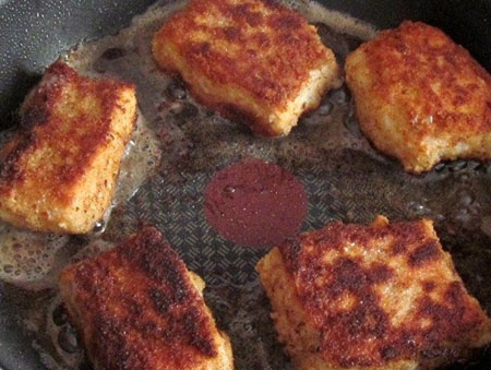 Peixe em leite maltratado