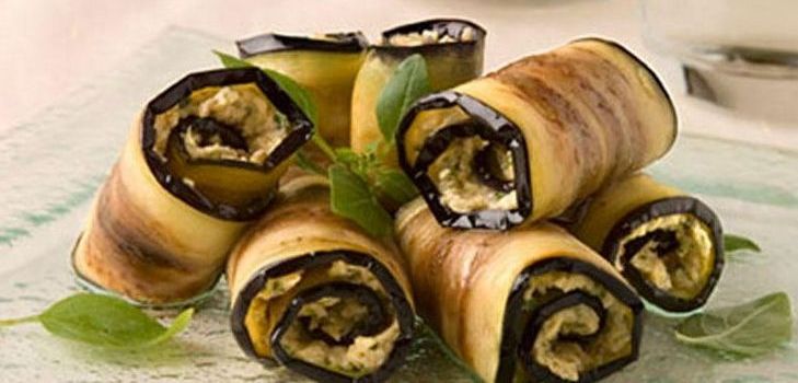 Rolinhos de berinjela: receitas