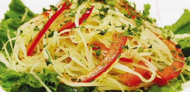 Salada de repolho para o inverno