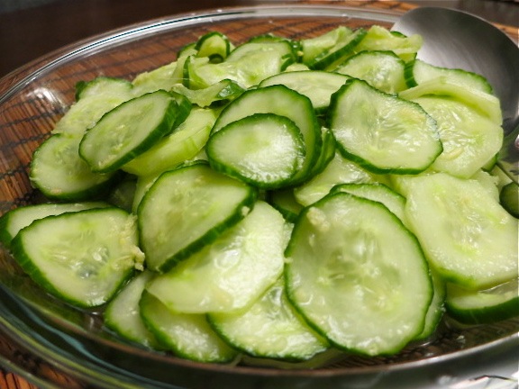 Salada de pepino para o inverno