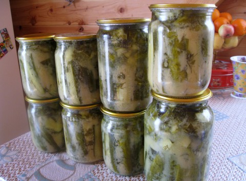 Salada de pepino para o inverno