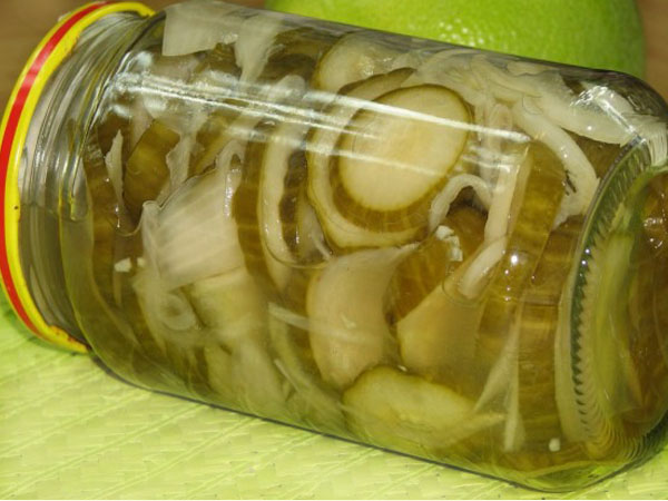 Salada de pepino para o inverno