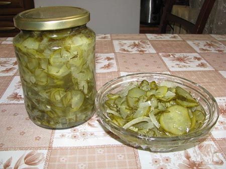 Salada de pepino para o inverno