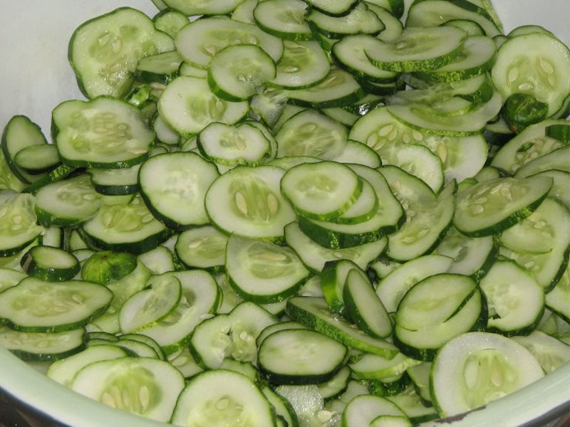 Salada de pepino para o inverno