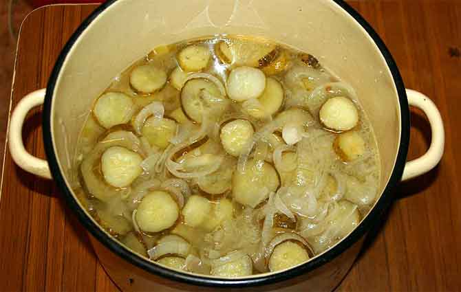 Salada de pepino para o inverno