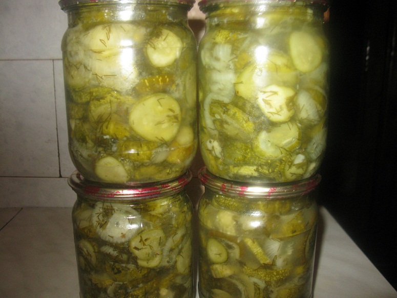 Salada de pepino para o inverno