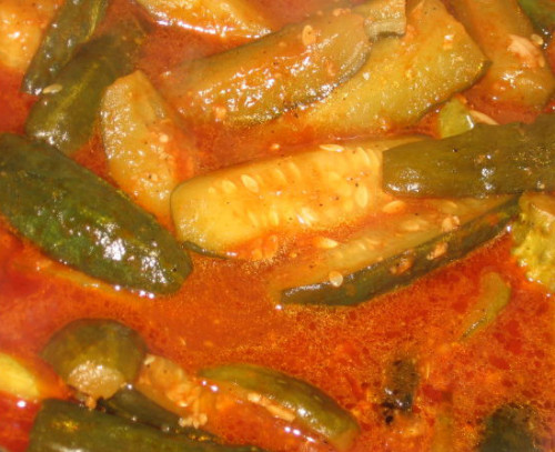 Salada de pepino para o inverno