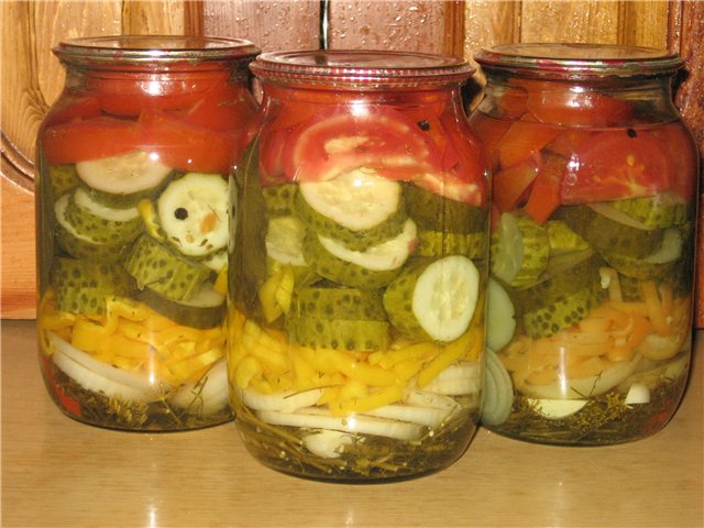 Salada de pepino para o inverno