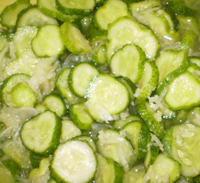 Salada de pepino para o inverno