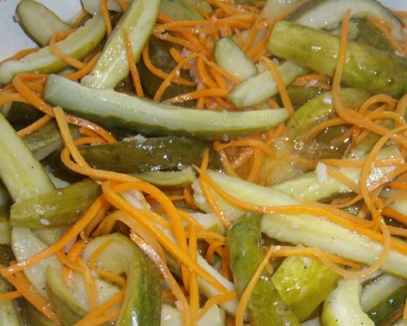 Salada de pepino para o inverno
