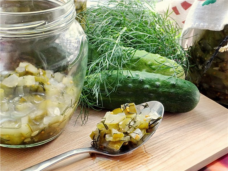 Salada de pepino para o inverno