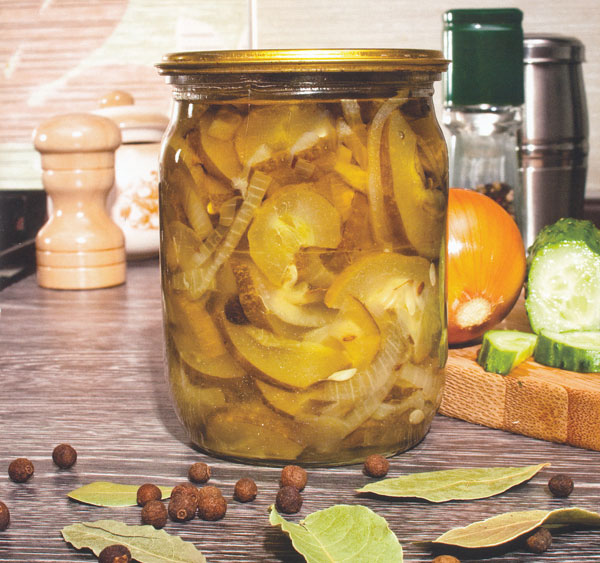 Salada de pepino para o inverno