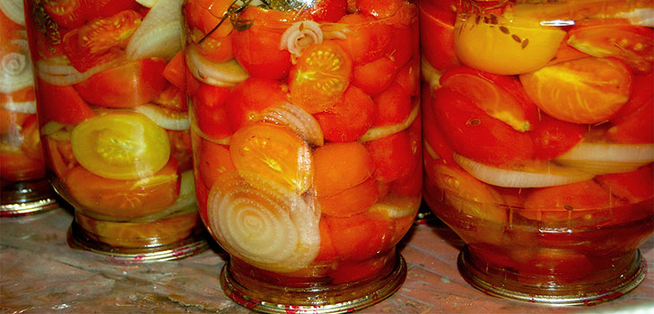 Salada de tomate para o inverno