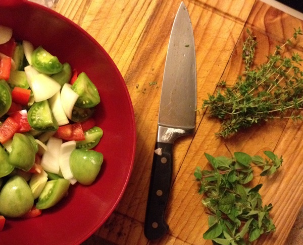 Salada de tomate para o inverno