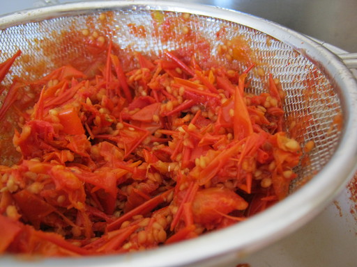 Suco de tomate para o inverno