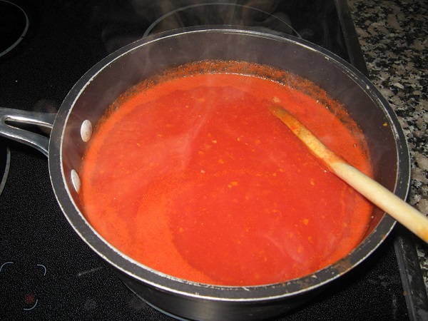 Suco de tomate para o inverno