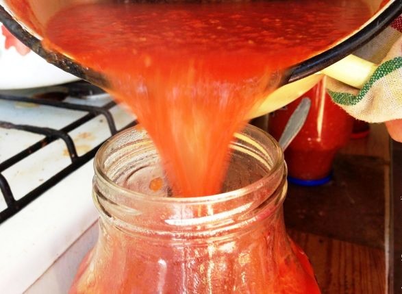 Suco de tomate para o inverno