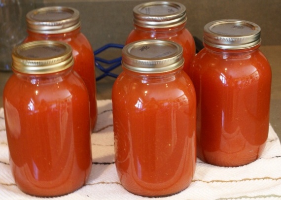 Suco de tomate para o inverno
