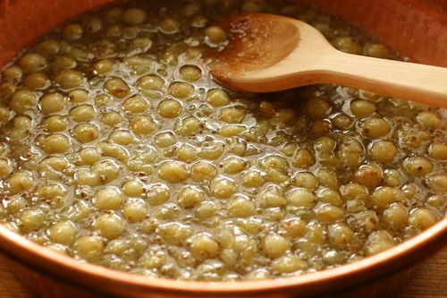 Geléia simples de groselha