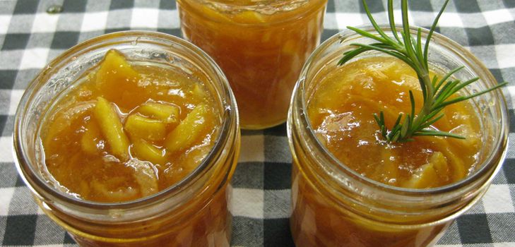 A receita de geléia de limão