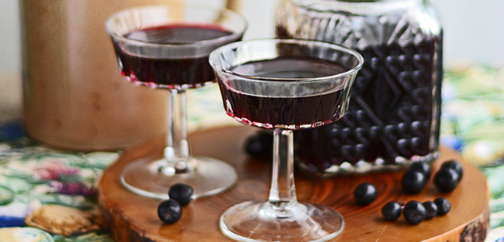 Vinho caseiro de chokeberry