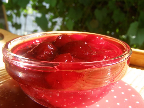 Cereja para o inverno - receitas - geléia com sementes e pits, Cinco minutos, geléia, geléia sem gelatina, compota de cereja