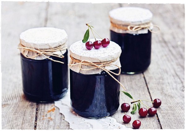 Cereja para o inverno - receitas - geléia com sementes e pits, Cinco minutos, geléia, geléia sem gelatina, compota de cereja