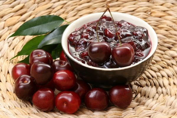 Cereja para o inverno - receitas - geléia com sementes e pits, Cinco minutos, geléia, geléia sem gelatina, compota de cereja
