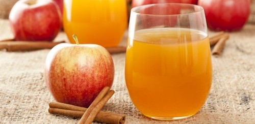 Suco de maçã para o inverno