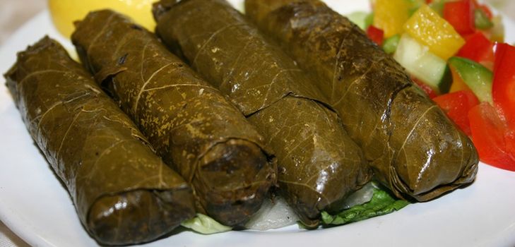 Como decapitar folhas de videira por dolma