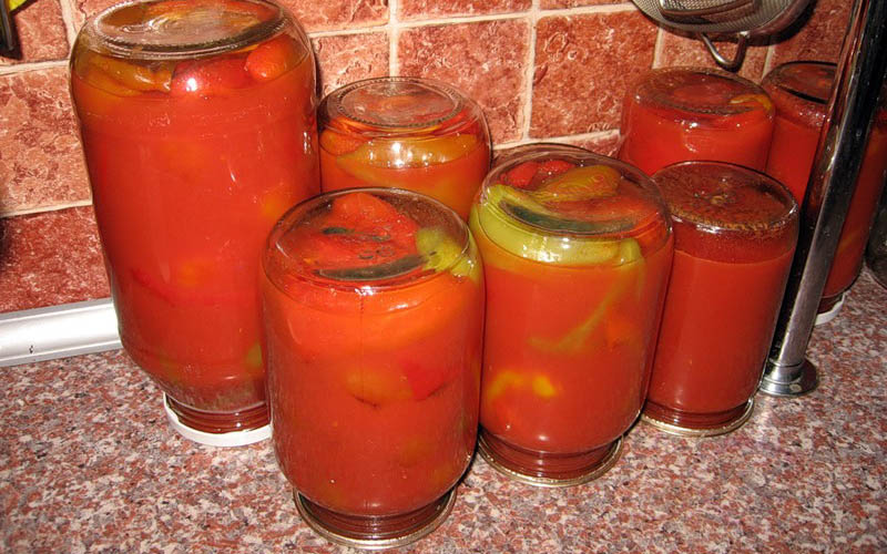 Pimenta búlgara no tomate