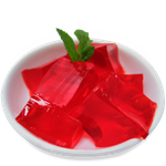 Gelatina de framboesa para o inverno