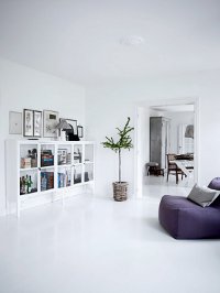 Interior em cor branca