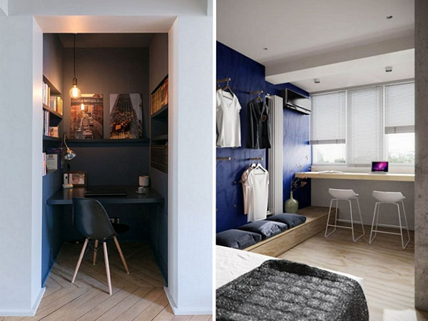 Como criar uma zona de trabalho em um apartamento: dicas de estilistas