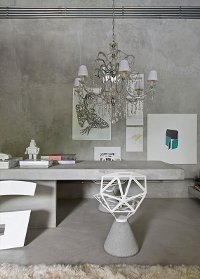 Cinza no interior