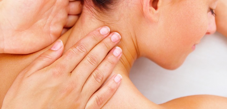 Qual é a massagem da zona do pescoço?