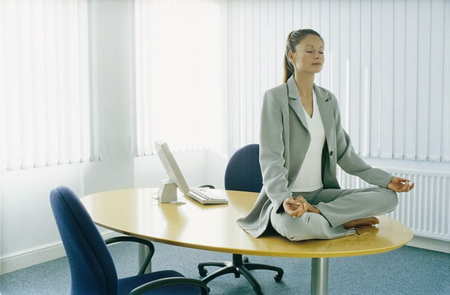 Fitness no local de trabalho