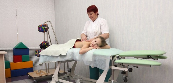 Massagem da zona do colarinho